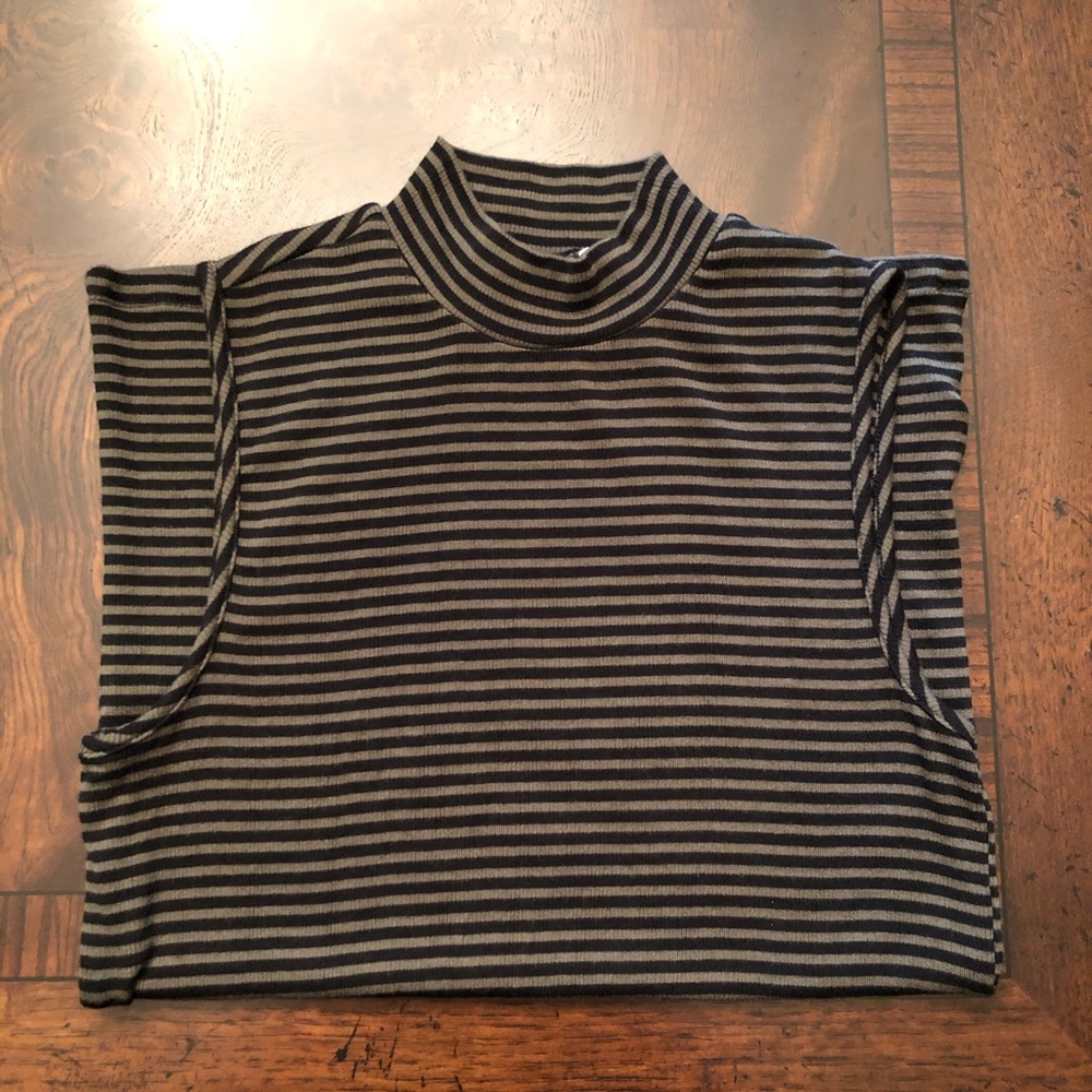 GAP | striped sleeveless turtleneck